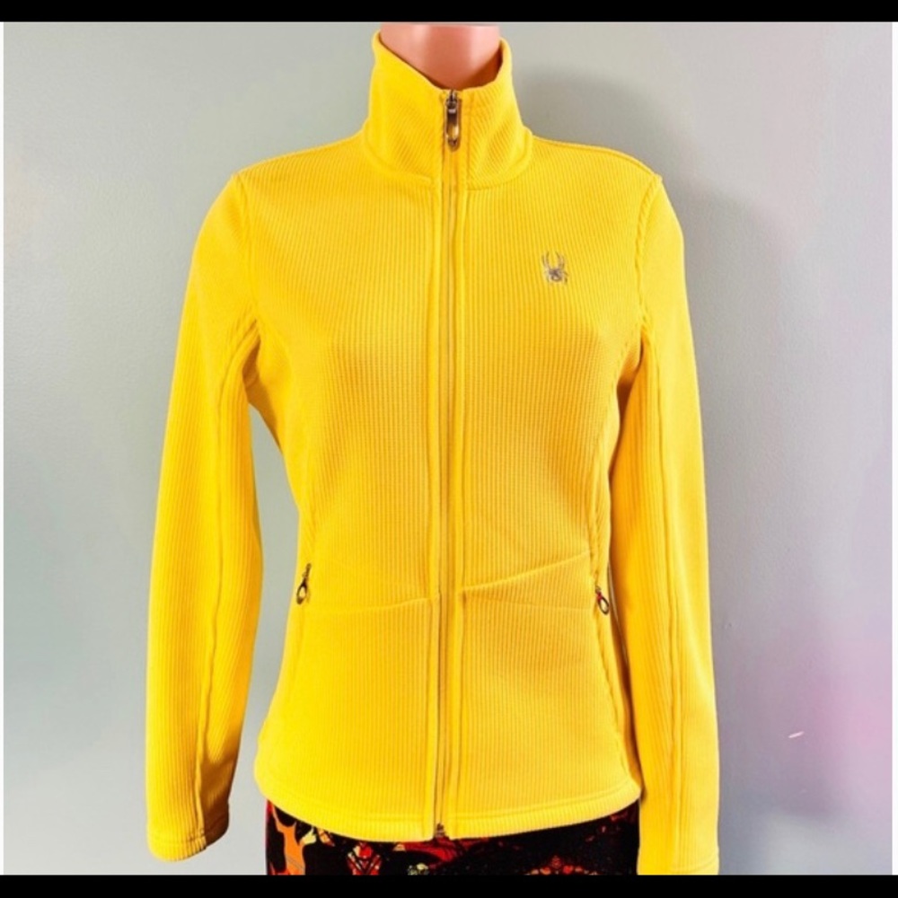 Spyder yellow core zip up jacket size XlL